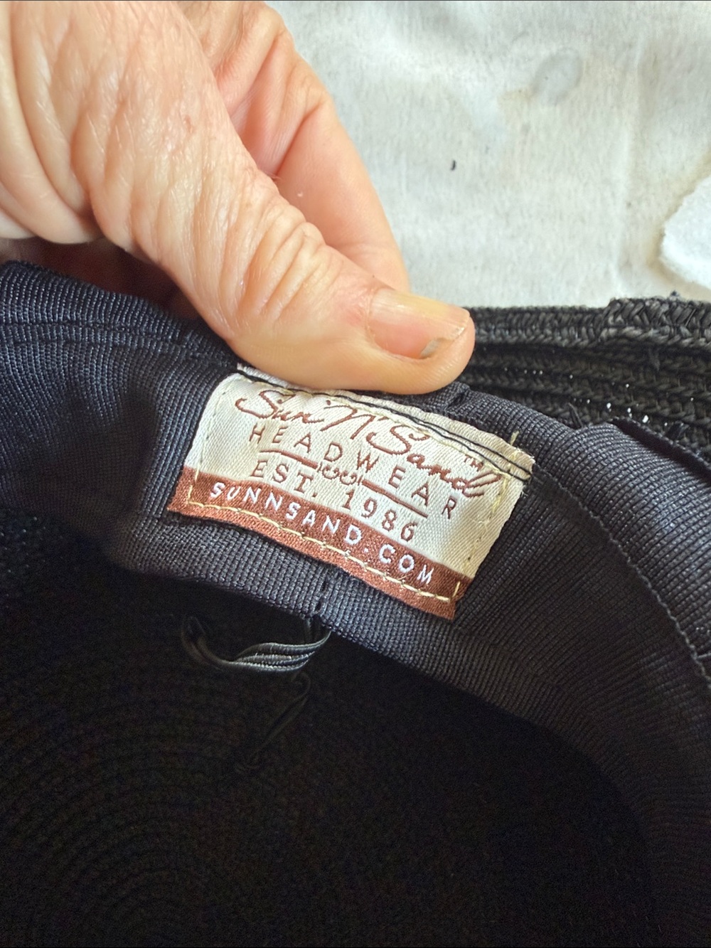 SUN N SAND ladies, black wide from Sun hat, excellent condition - Picture 7 of 8